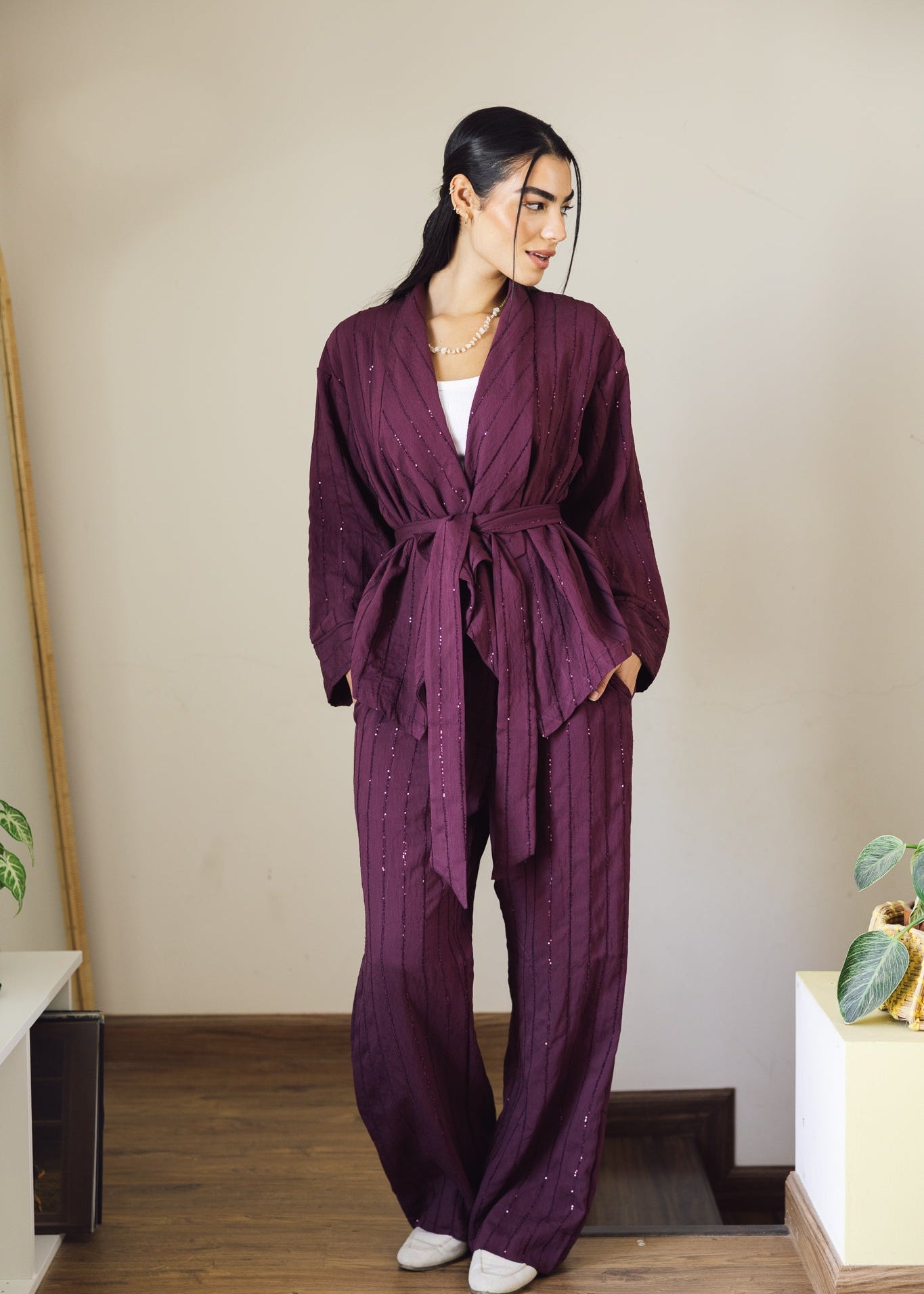 Shine On Set Burgundy - AB ESSENTIALS