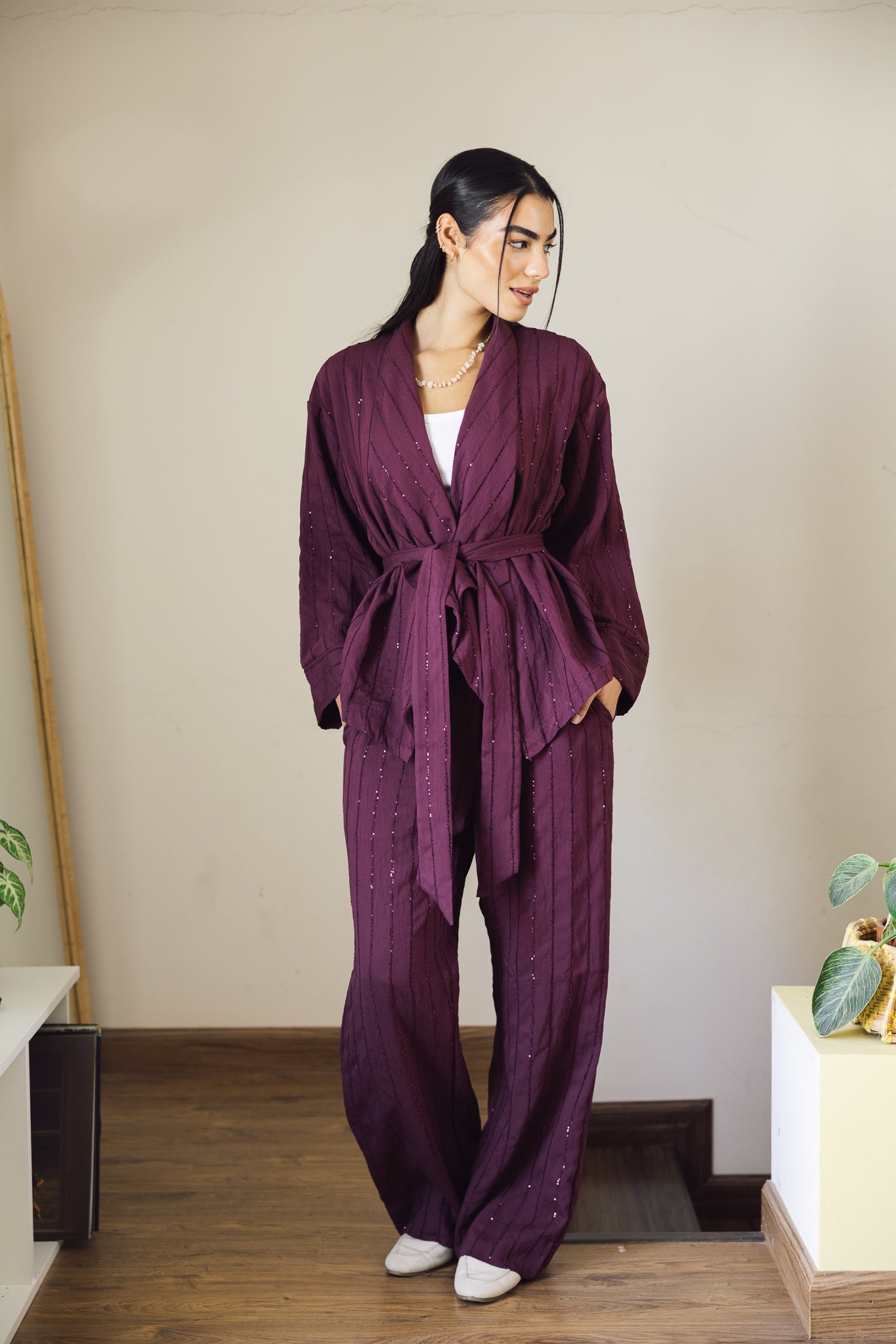 Shine On Set Burgundy - AB ESSENTIALS