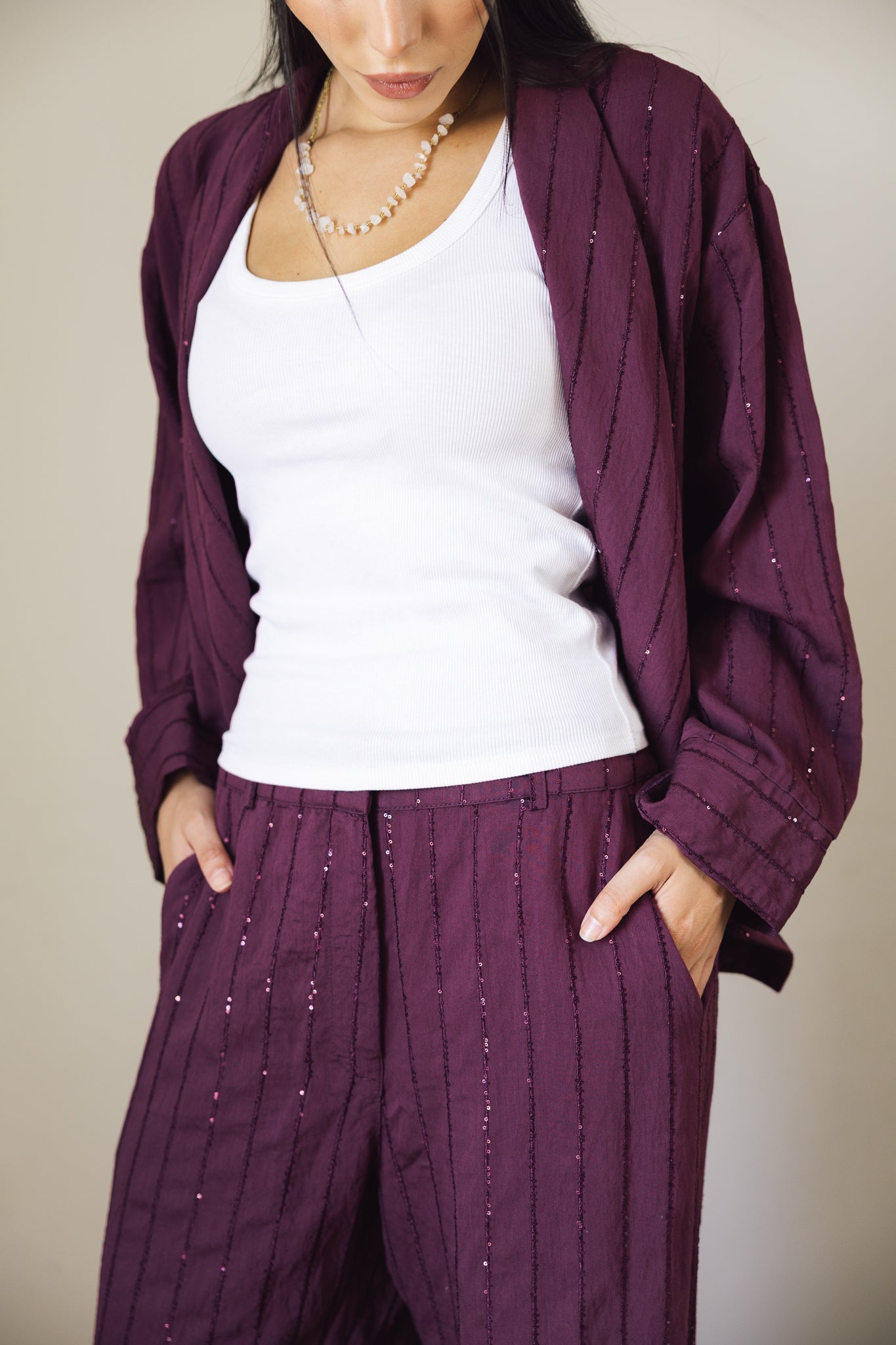 Shine On Set Burgundy - AB ESSENTIALS