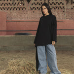 Sided Tee Black - AB ESSENTIALS