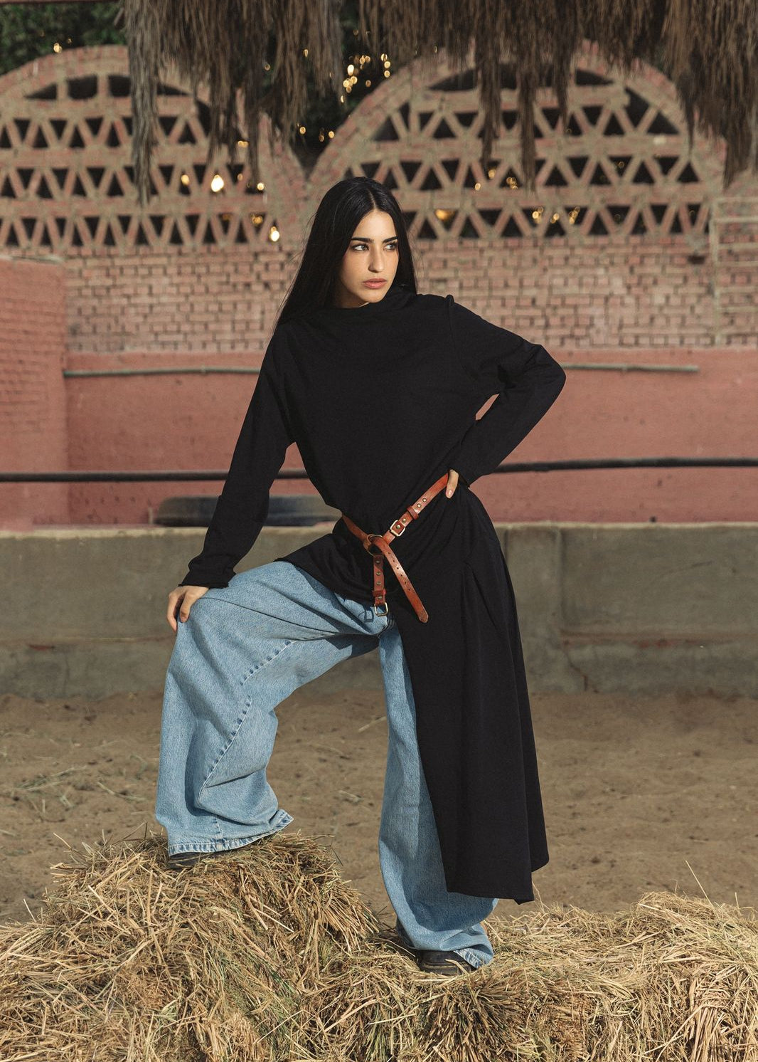 Sided Tee Black - AB ESSENTIALS