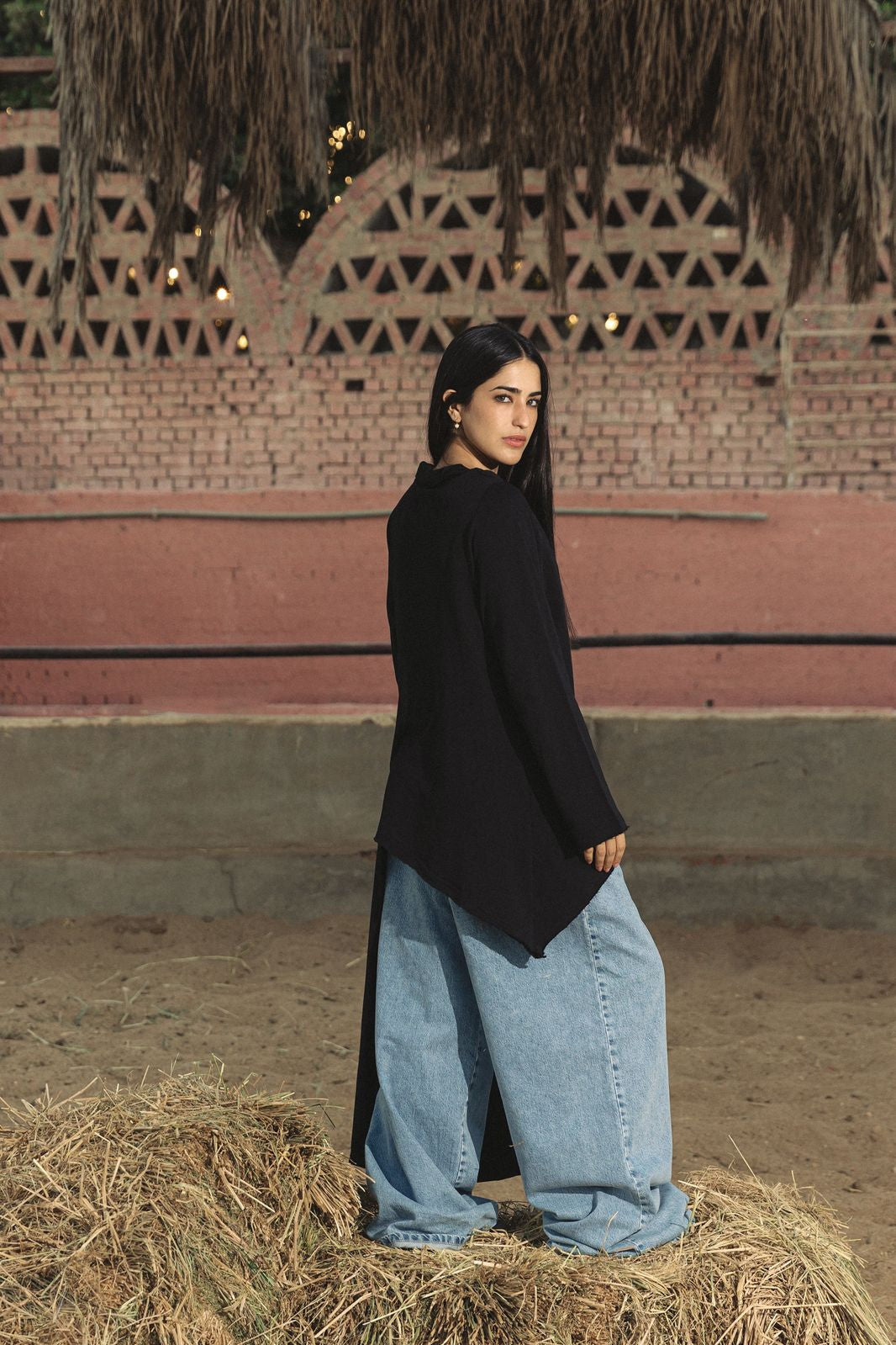 Sided Tee Black - AB ESSENTIALS