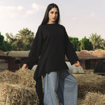 Sided Tee Black - AB ESSENTIALS