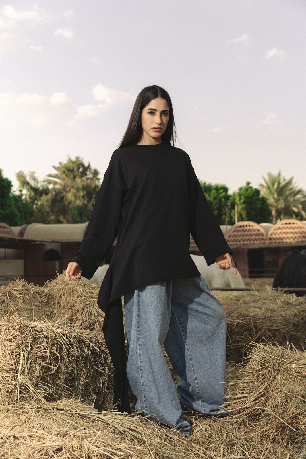 Sided Tee Black - AB ESSENTIALS