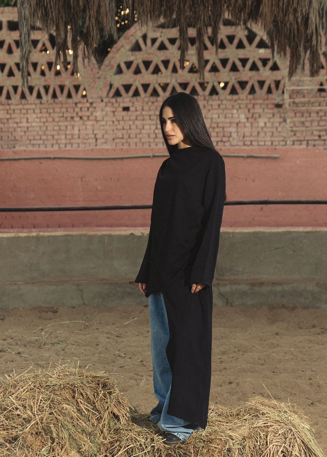 Sided Tee Black - AB ESSENTIALS
