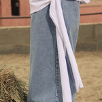 Sided Tee White - AB ESSENTIALS