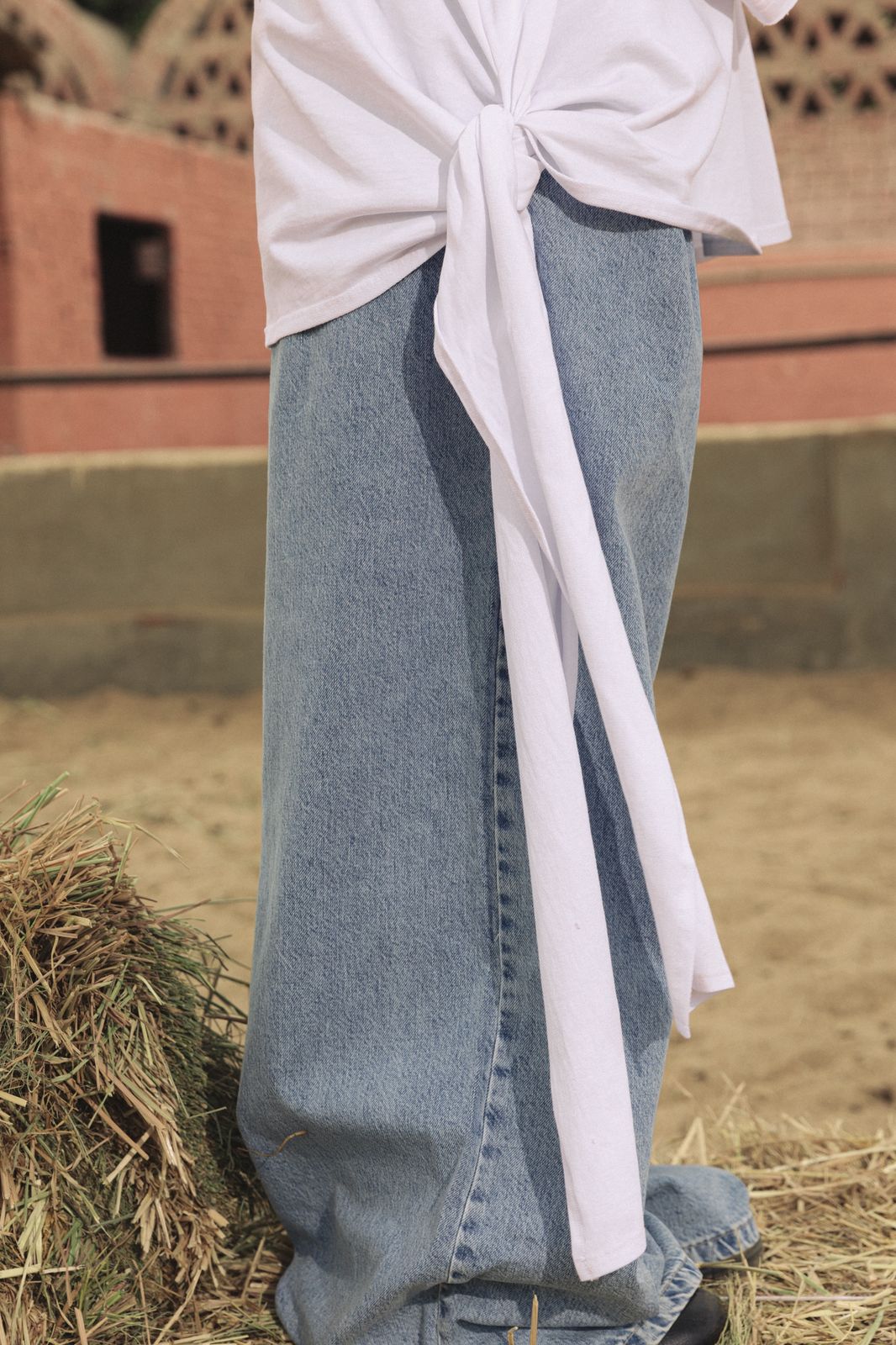 Sided Tee White - AB ESSENTIALS