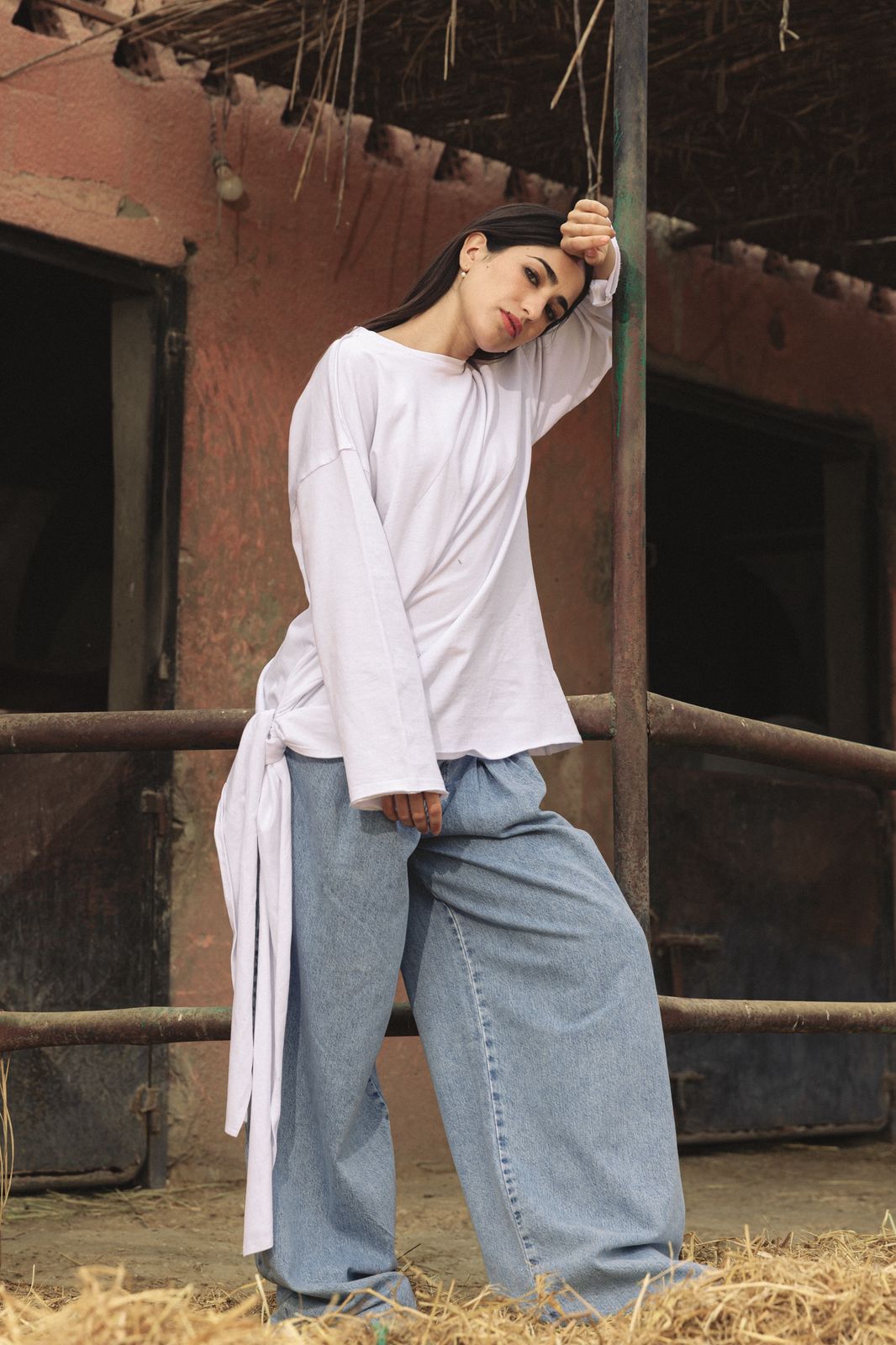 Sided Tee White - AB ESSENTIALS