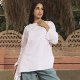 Sided Tee White - AB ESSENTIALS