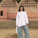 Sided Tee White - AB ESSENTIALS