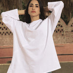 Sided Tee White - AB ESSENTIALS