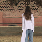 Sided Tee White - AB ESSENTIALS