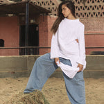 Sided Tee White - AB ESSENTIALS