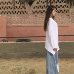 Sided Tee White - AB ESSENTIALS