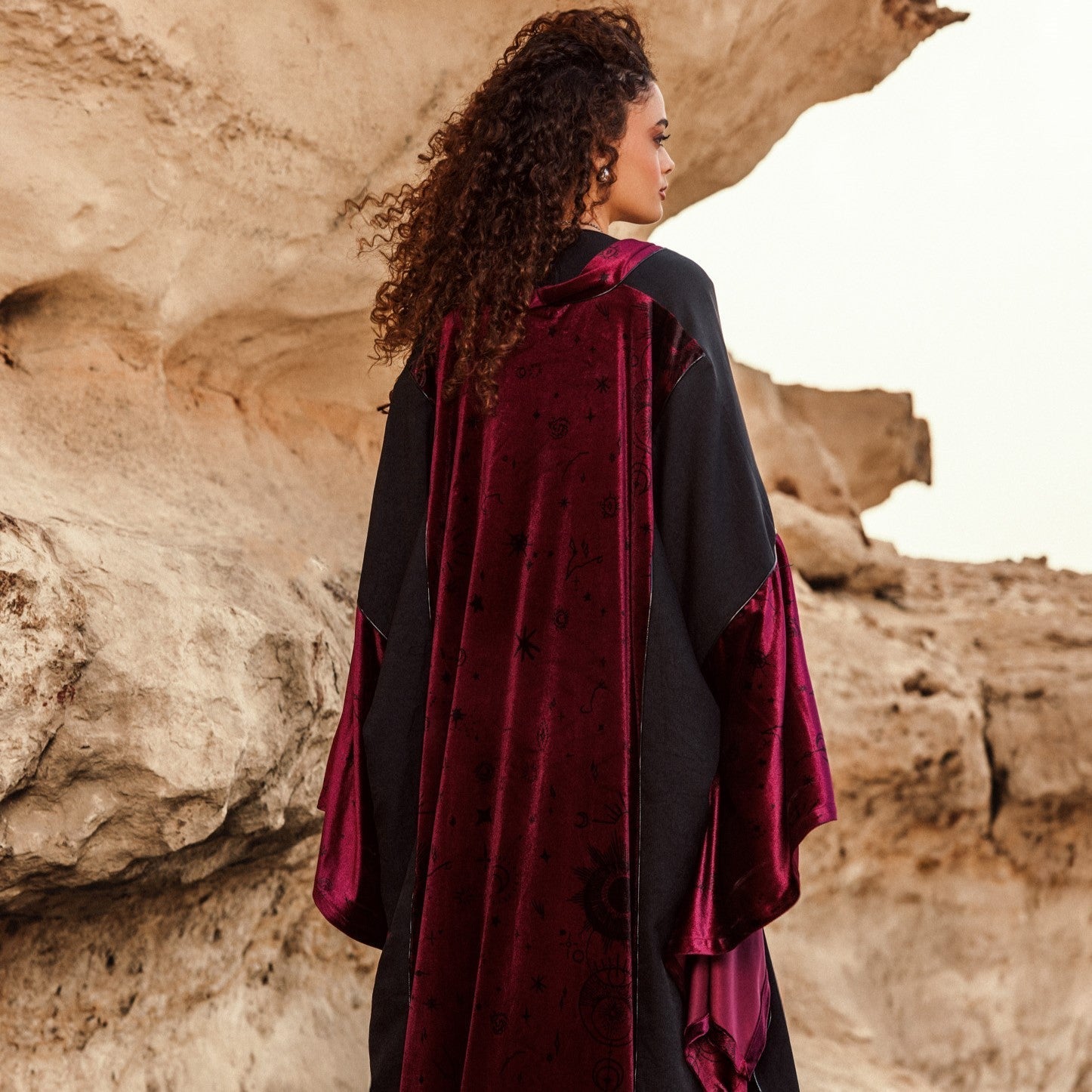 Sky Velvet Kaftan - AB ESSENTIALS