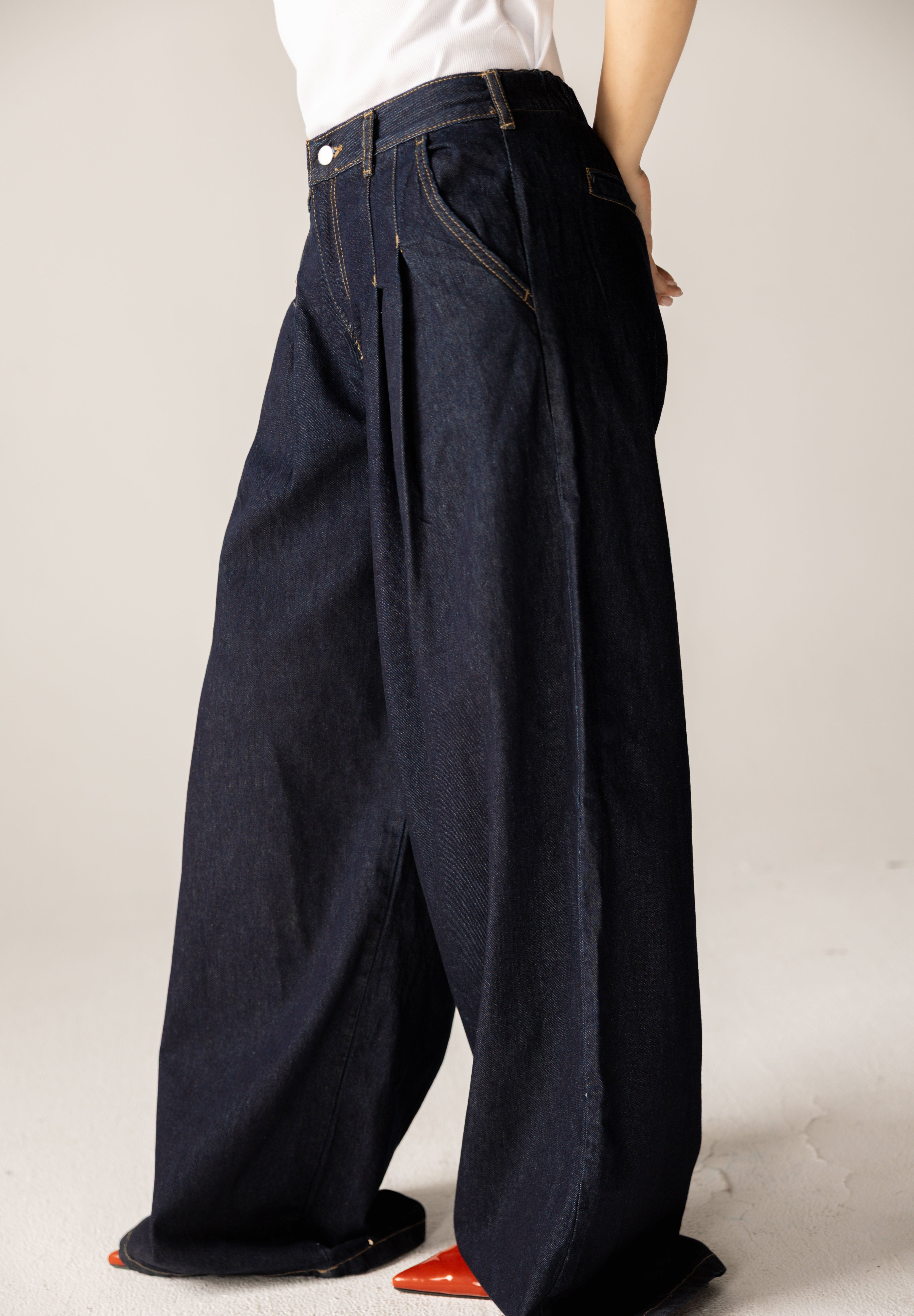 So In Denim Pants Dark Blue - AB ESSENTIALS
