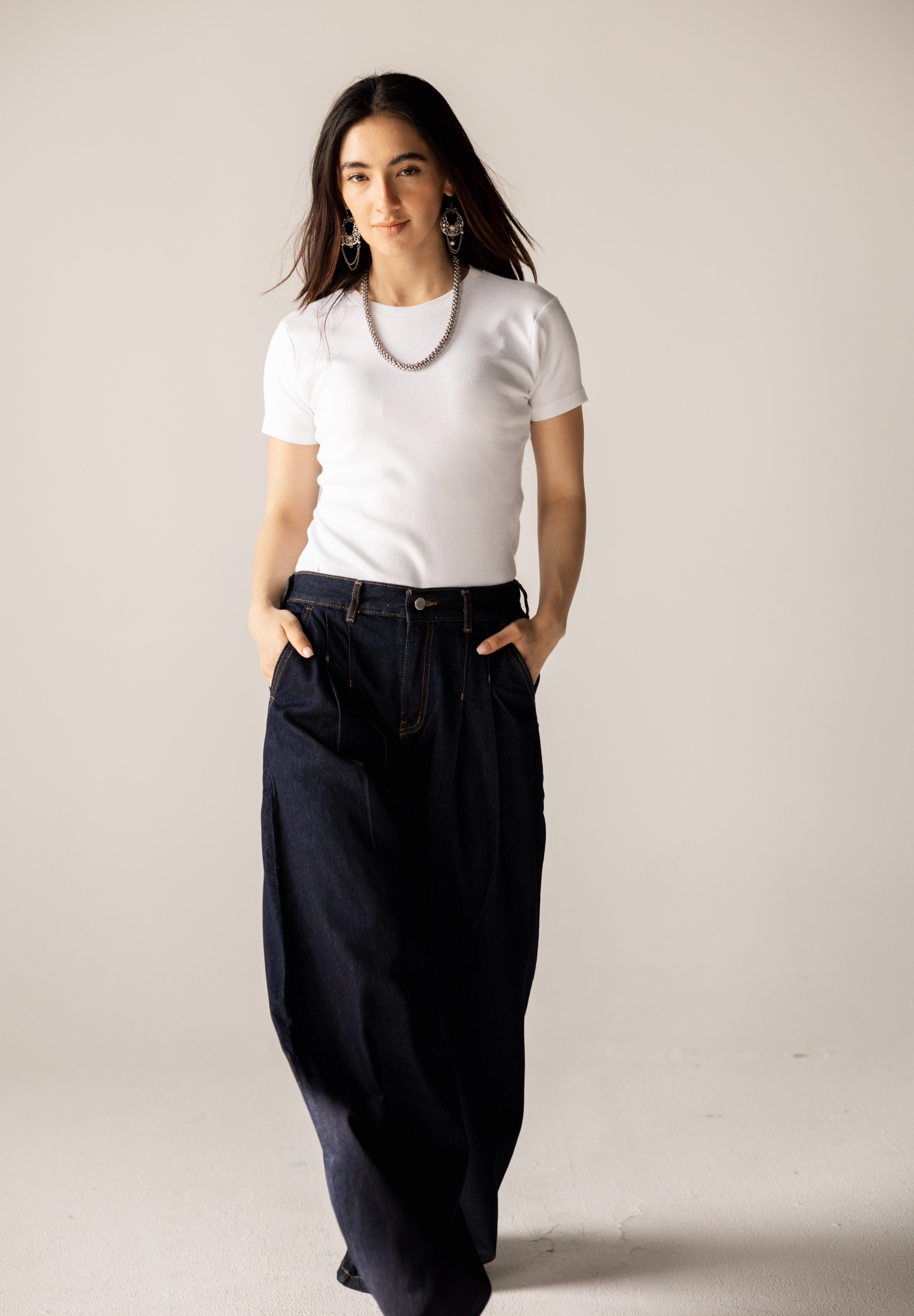 So In Denim Pants Dark Blue - AB ESSENTIALS