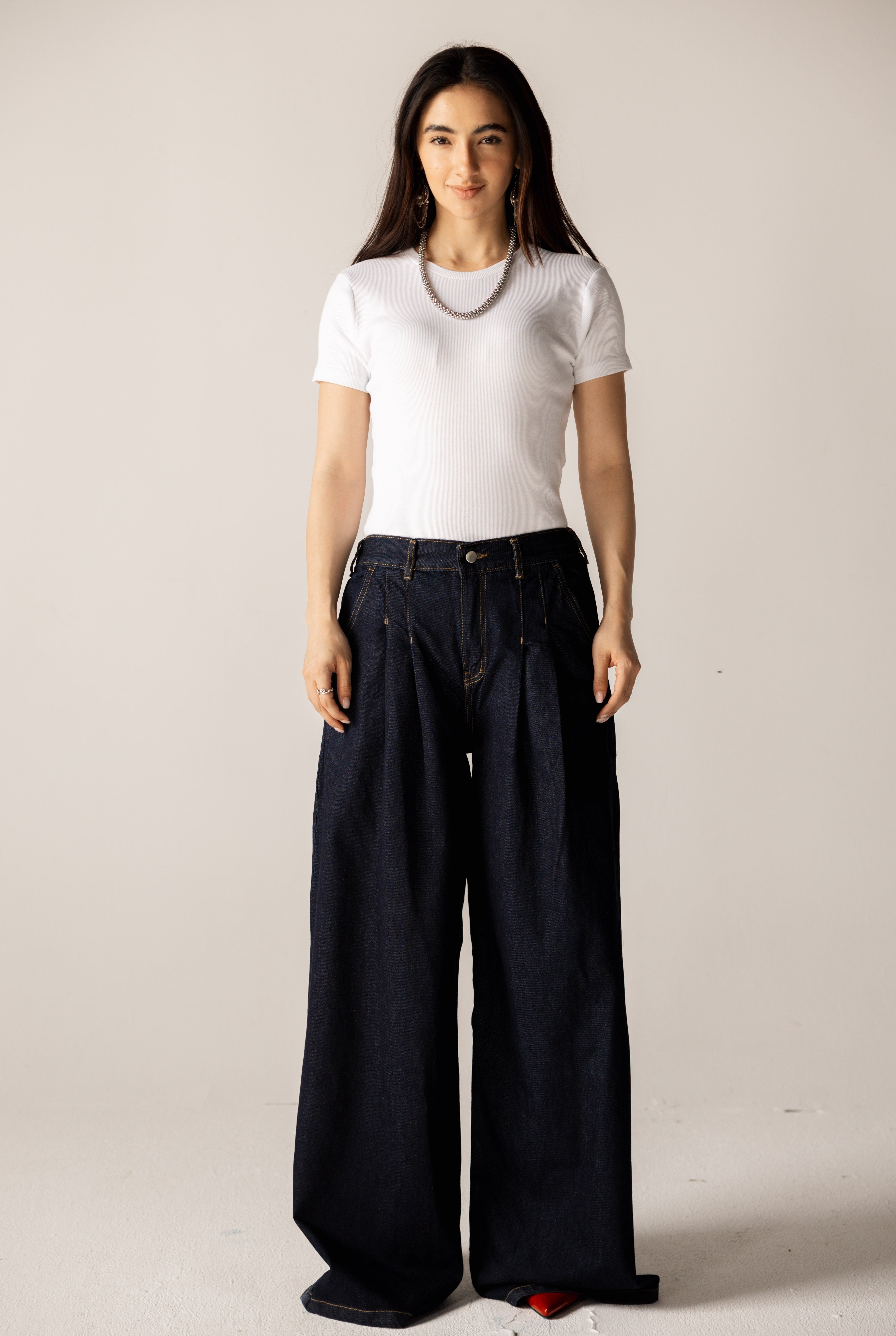 So In Denim Pants Dark Blue - AB ESSENTIALS