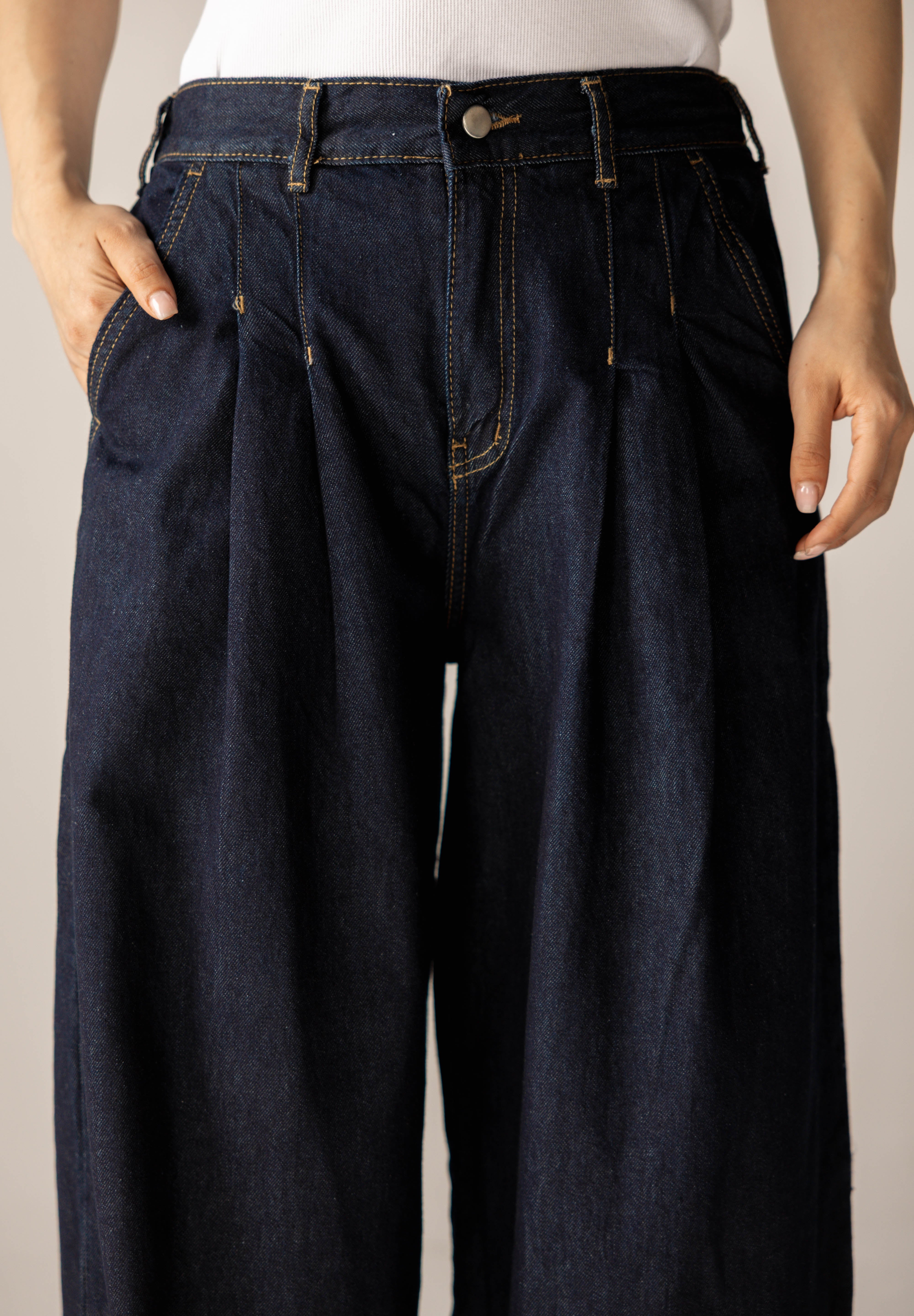 So In Denim Pants Dark Blue - AB ESSENTIALS
