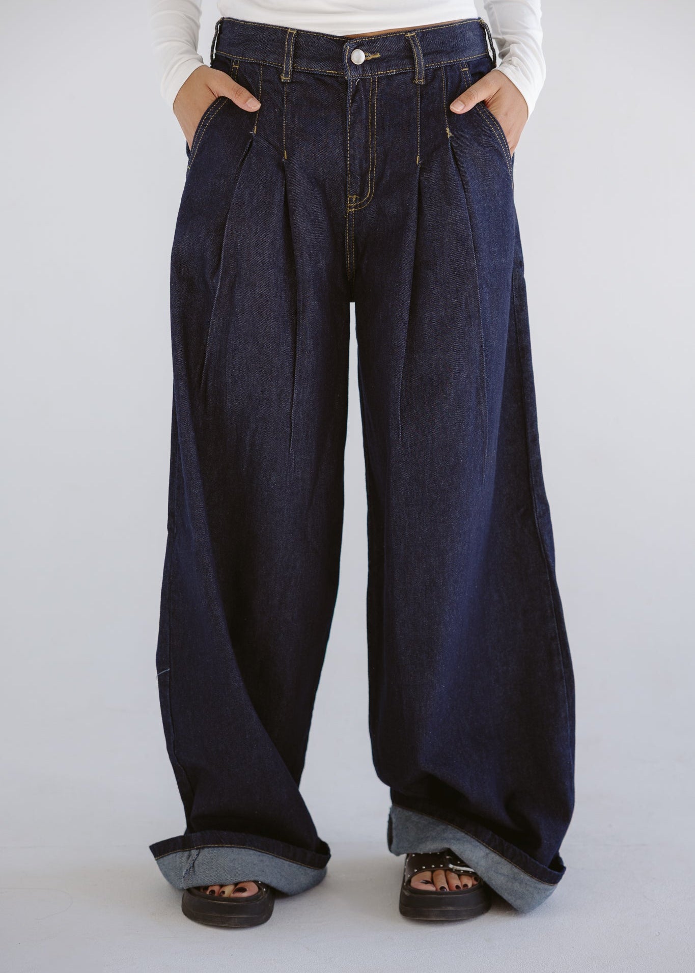 So In Denim Pants Dark Blue - AB ESSENTIALS