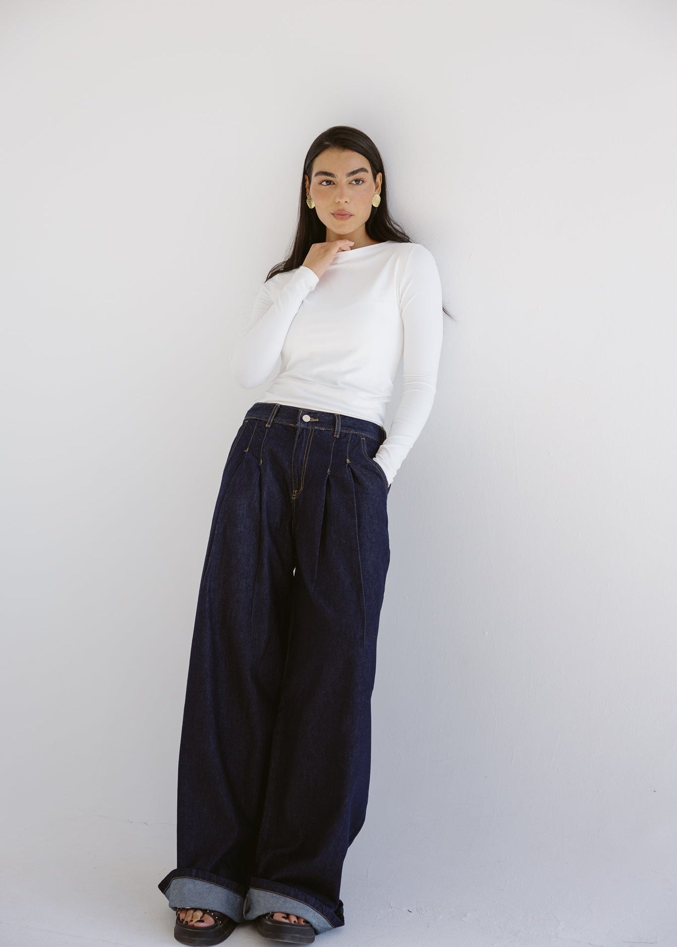 So In Denim Pants Dark Blue - AB ESSENTIALS