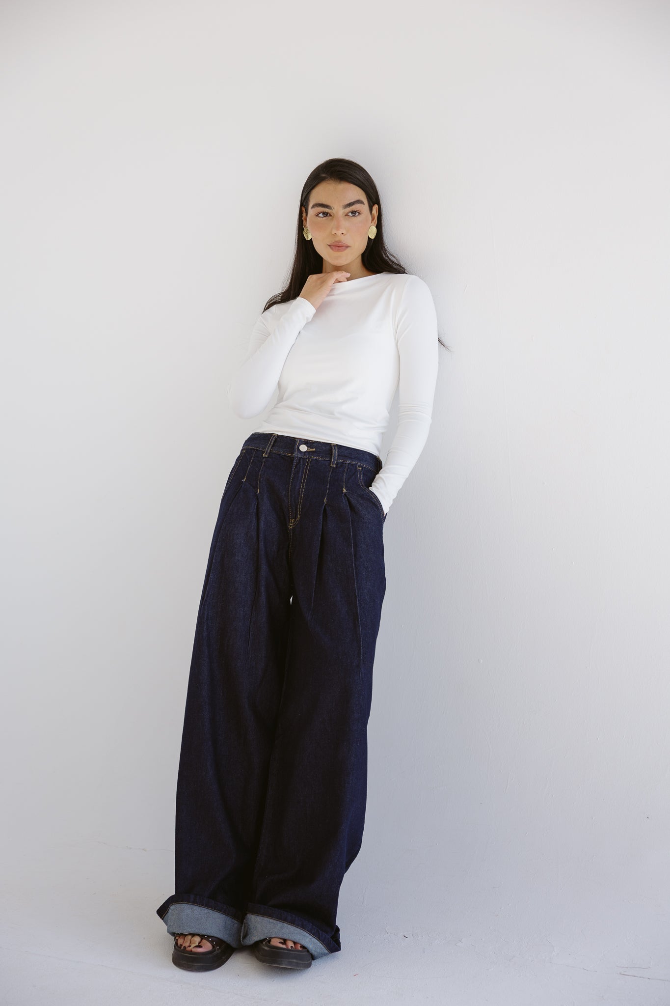 So In Denim Pants Dark Blue - AB ESSENTIALS