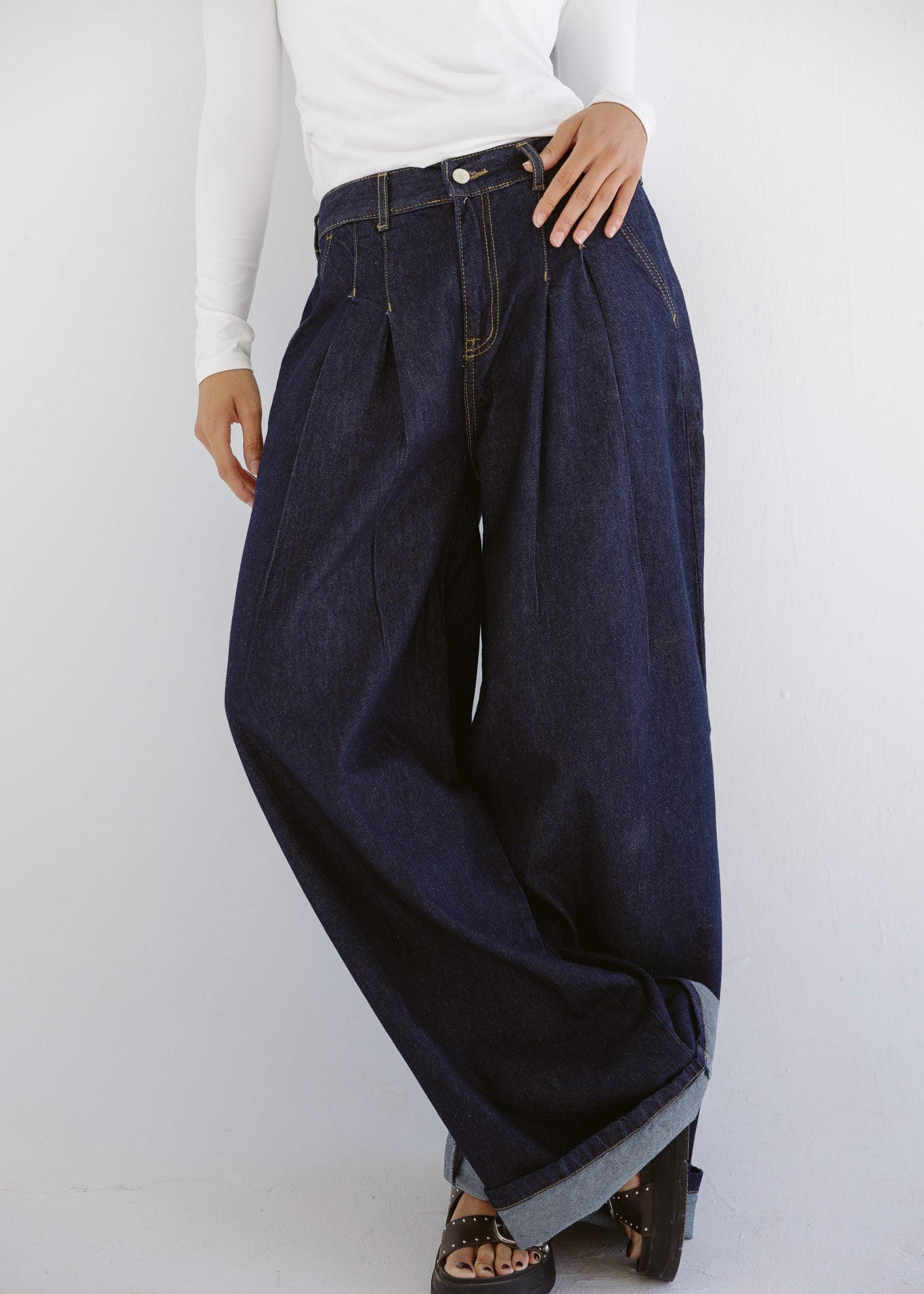So In Denim Pants Dark Blue - AB ESSENTIALS