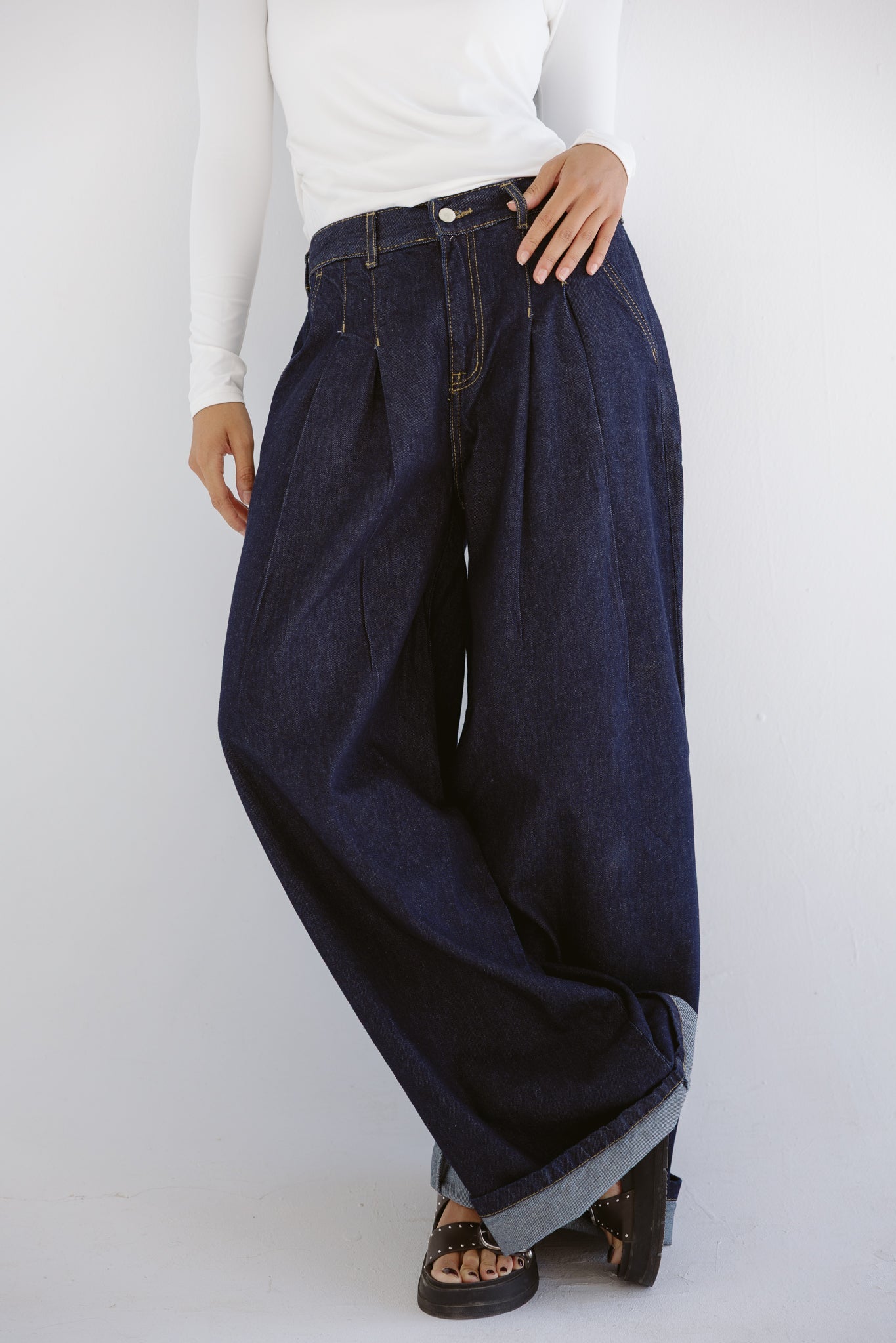 So In Denim Pants Dark Blue - AB ESSENTIALS