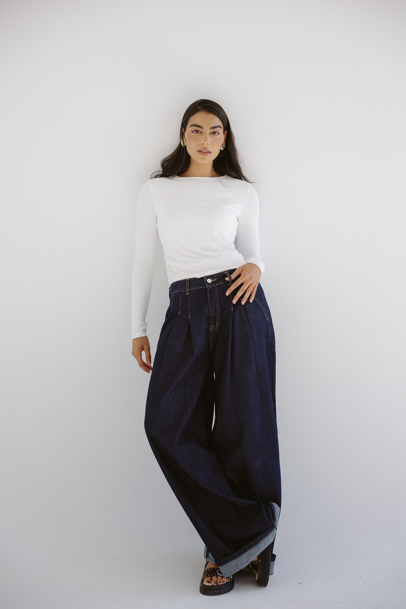 So In Denim Pants Dark Blue - AB ESSENTIALS