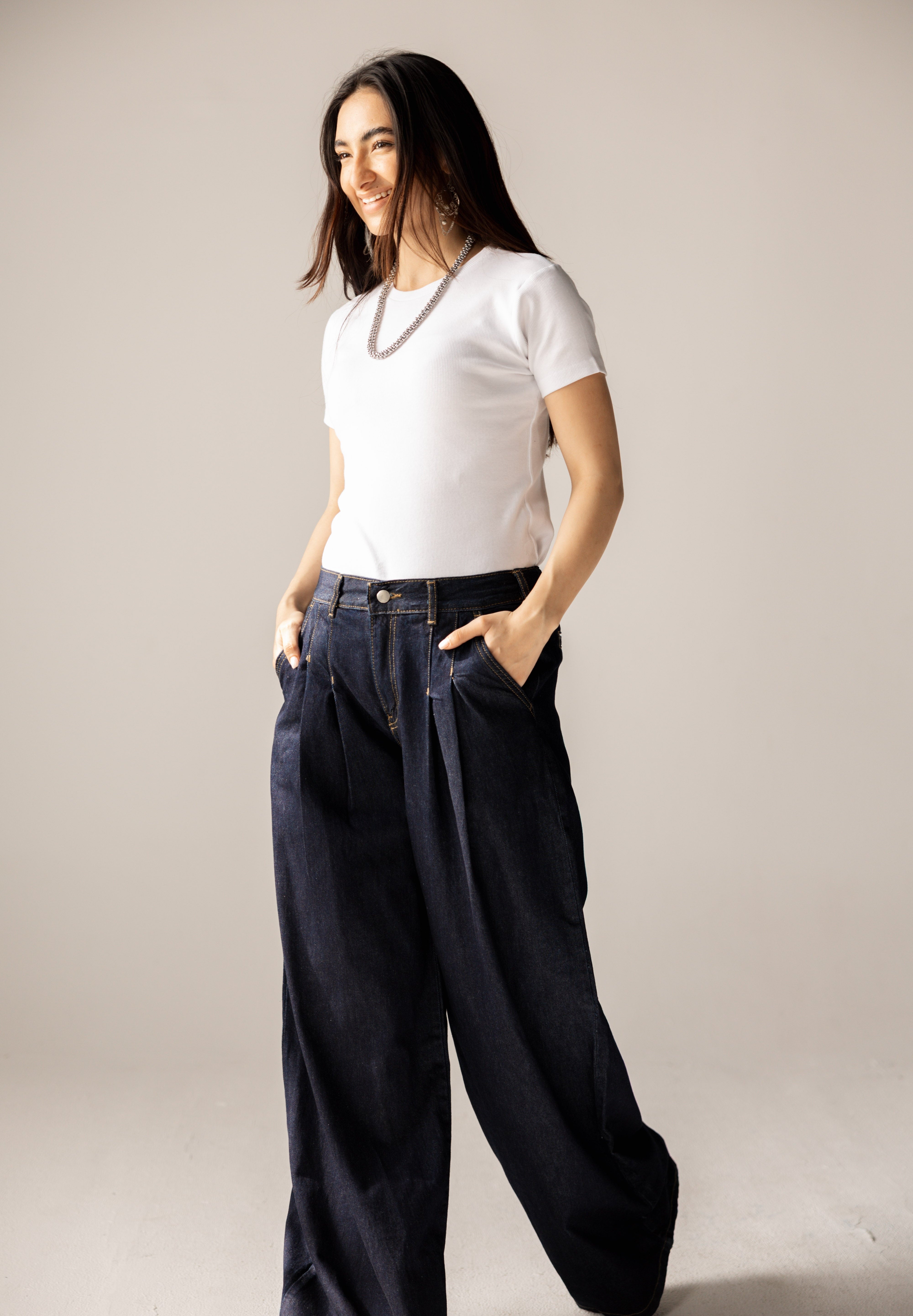 So In Denim Pants Dark Blue - AB ESSENTIALS