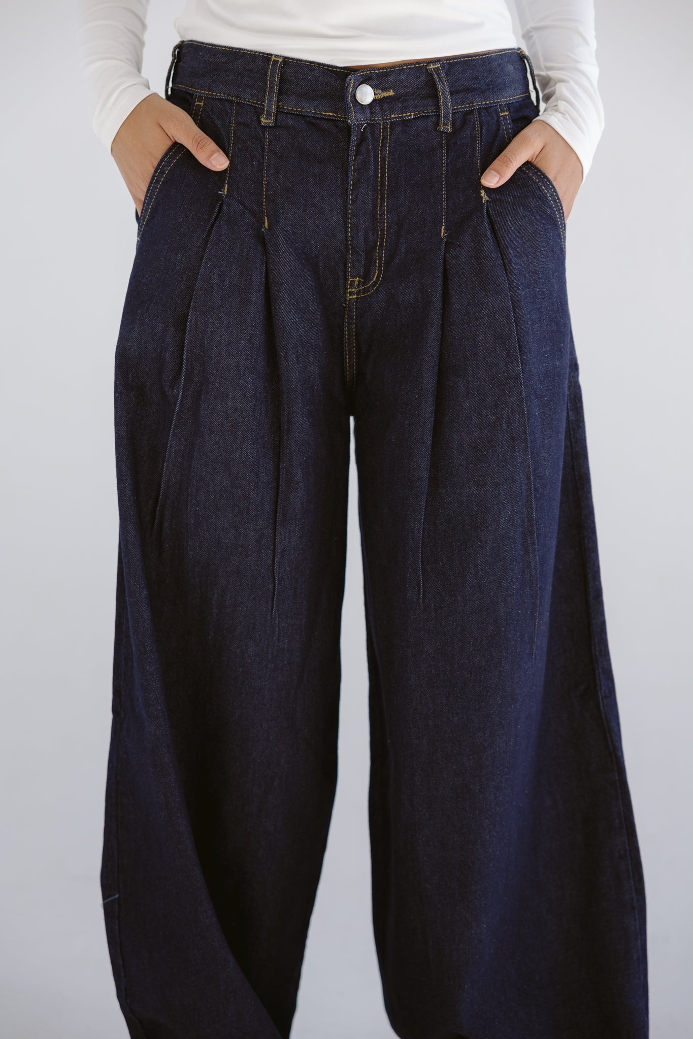 So In Denim Pants Dark Blue - AB ESSENTIALS