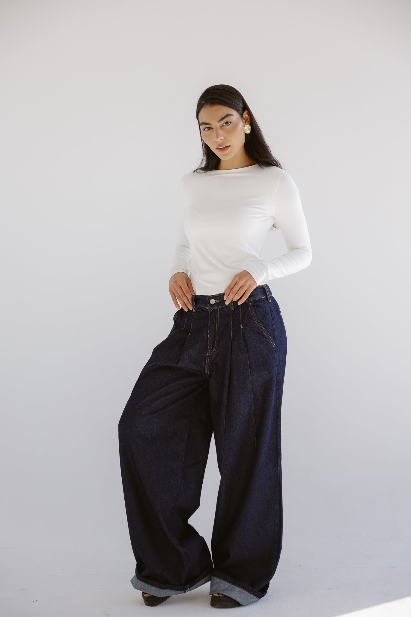 So In Denim Pants Dark Blue - AB ESSENTIALS