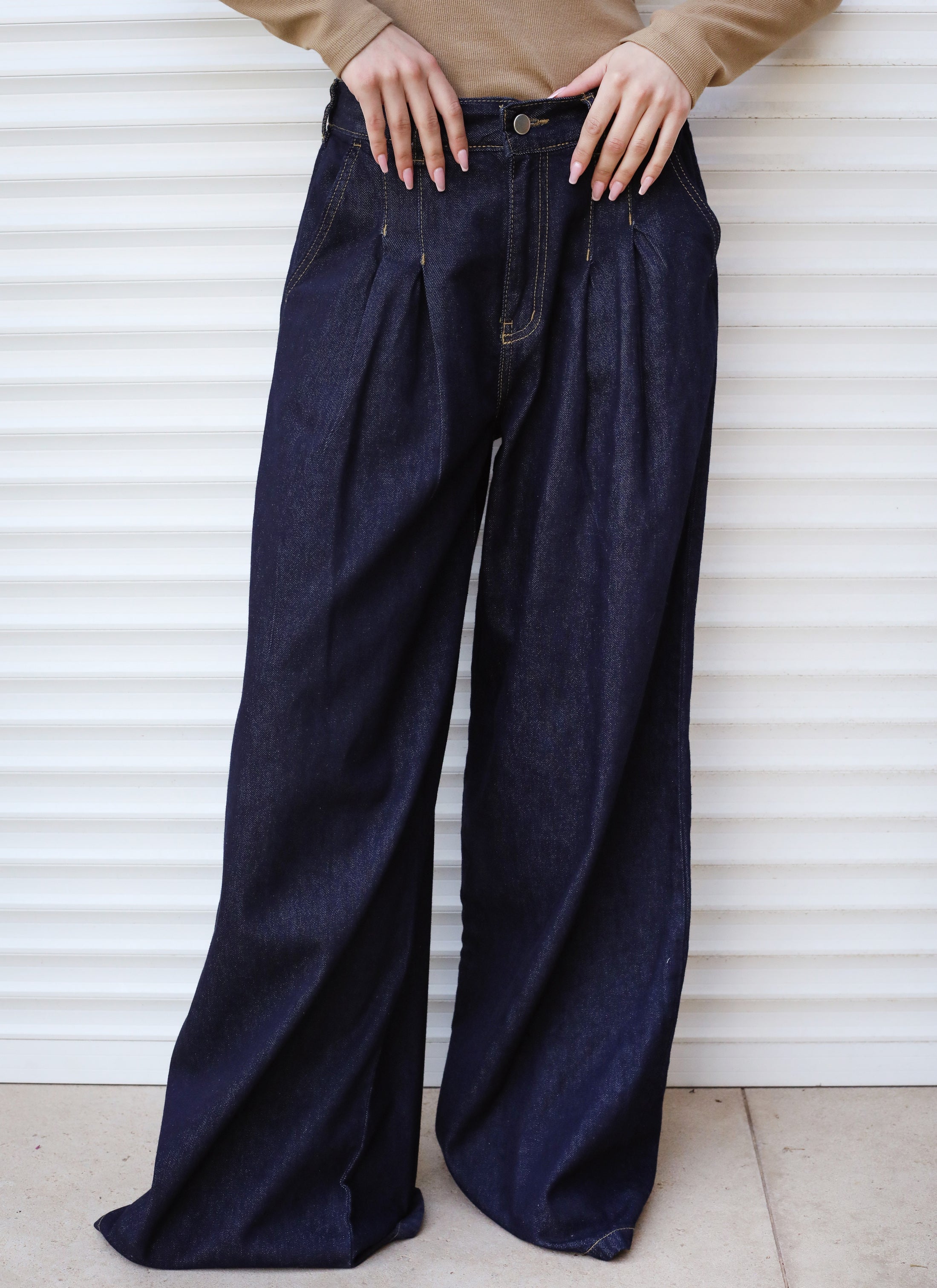 So In Denim Pants Dark Blue - AB ESSENTIALS