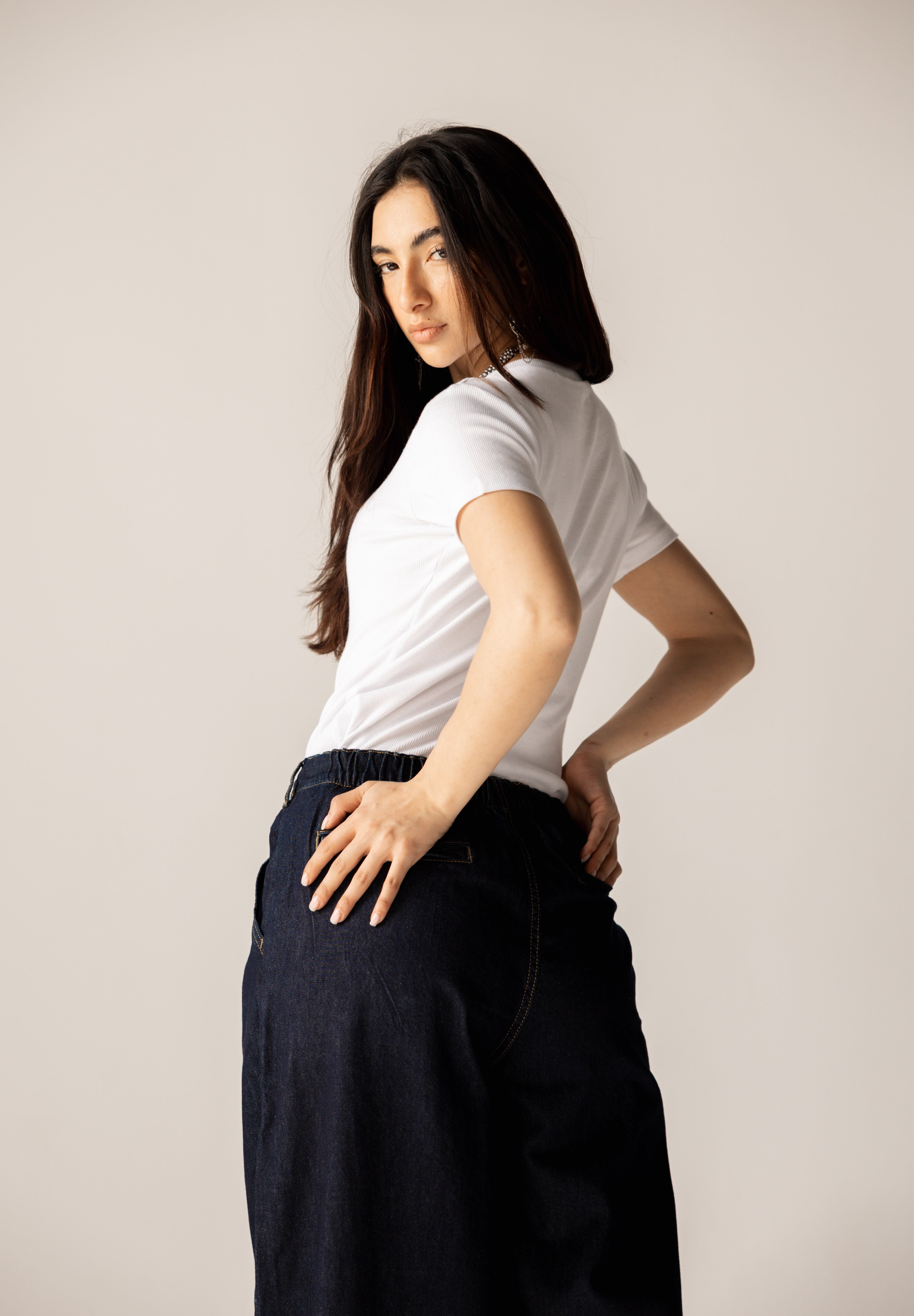 So In Denim Pants Dark Blue - AB ESSENTIALS