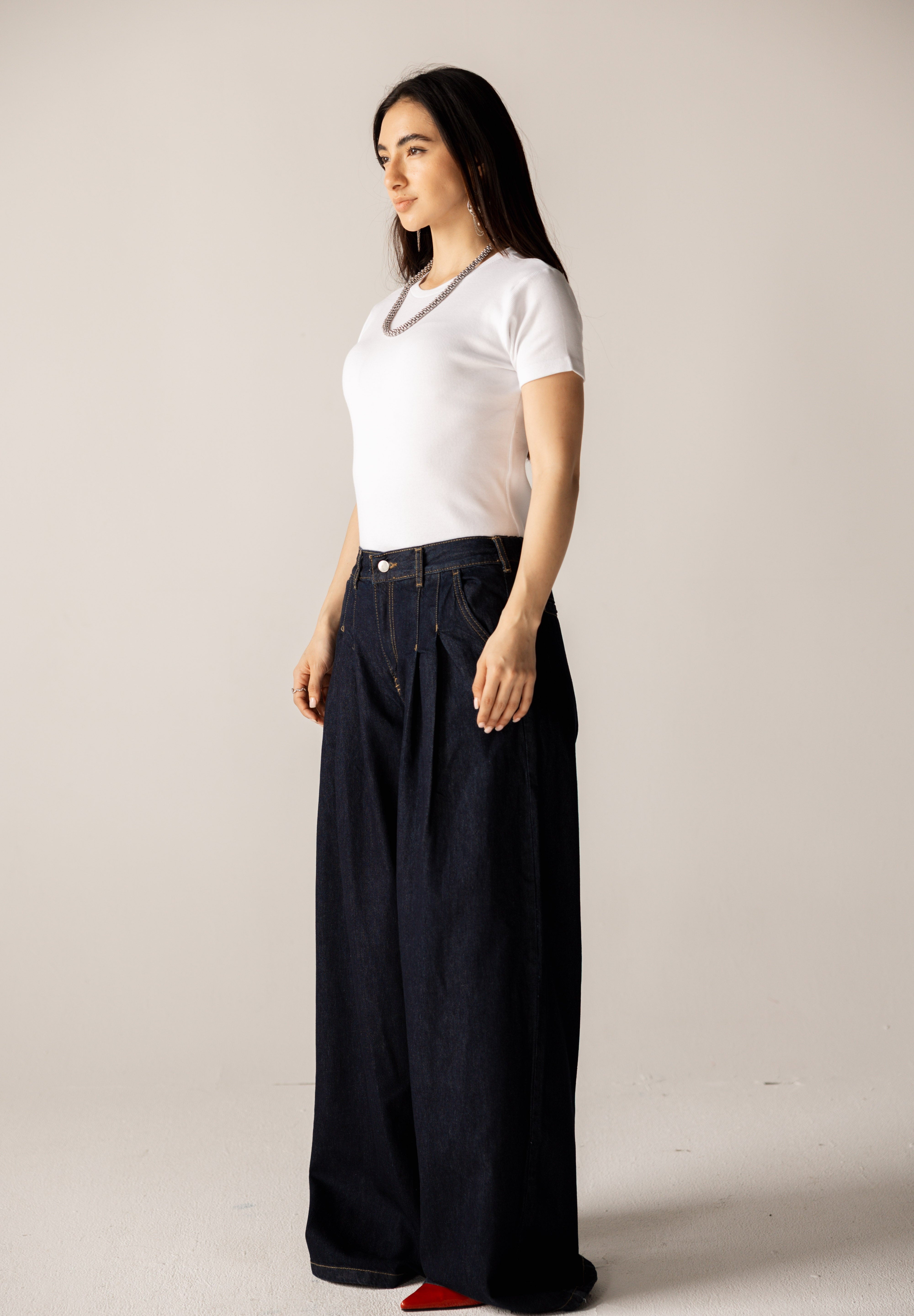 So In Denim Pants Dark Blue - AB ESSENTIALS