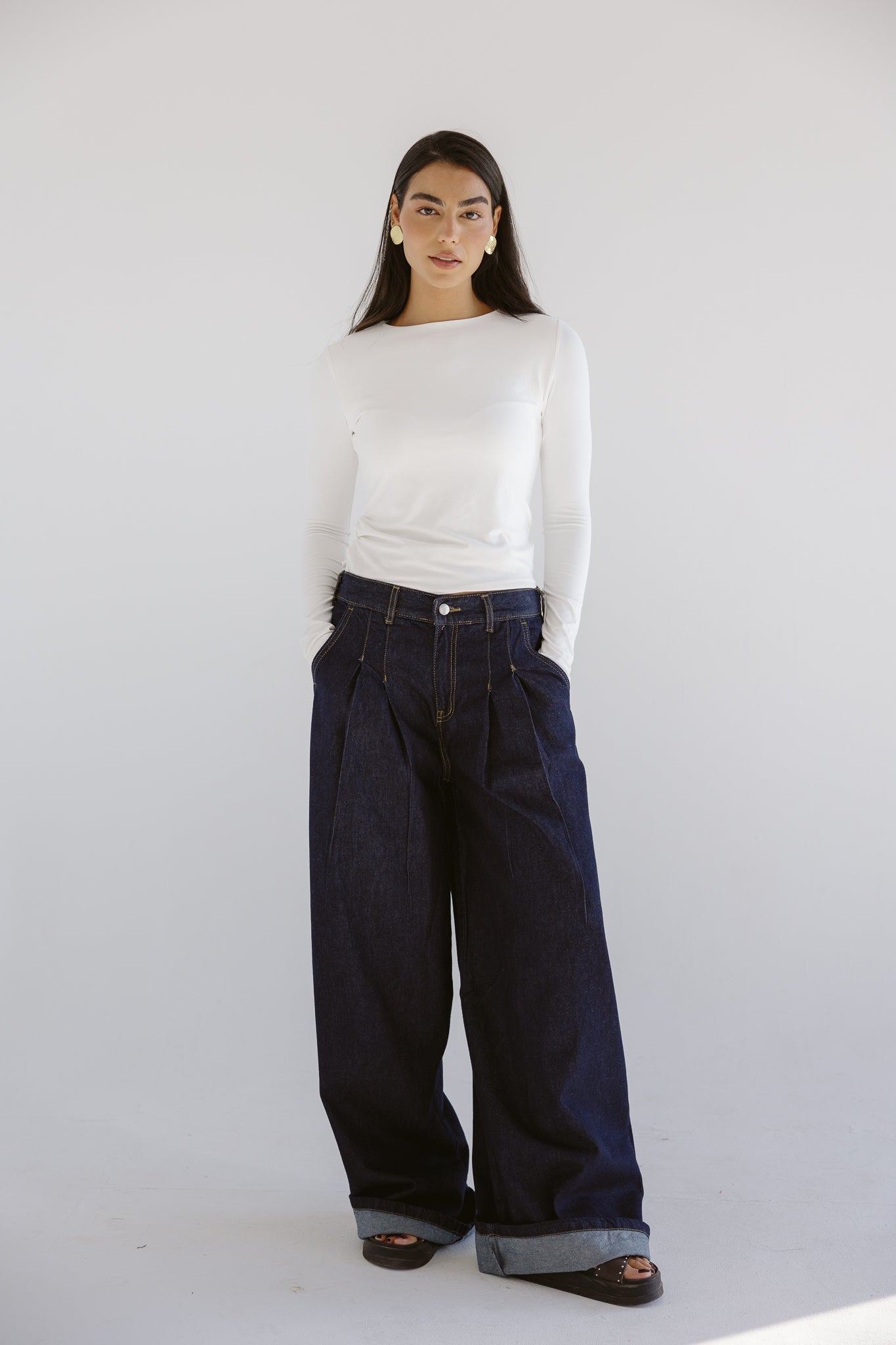 So In Denim Pants Dark Blue - AB ESSENTIALS