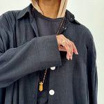 Sola Linen Shirt Black - AB ESSENTIALS