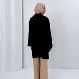 Sola Linen Shirt Black - AB ESSENTIALS