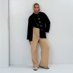 Sola Linen Shirt Black - AB ESSENTIALS