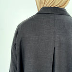 Sola Linen Shirt Black - AB ESSENTIALS