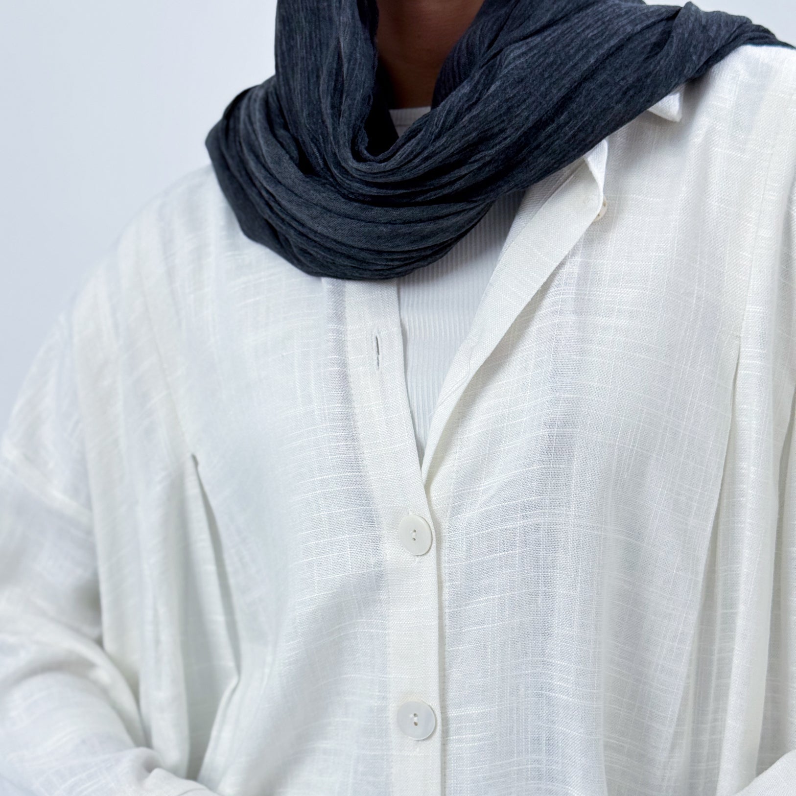 Sola Linen Shirt White - AB ESSENTIALS