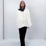 Sola Linen Shirt White - AB ESSENTIALS