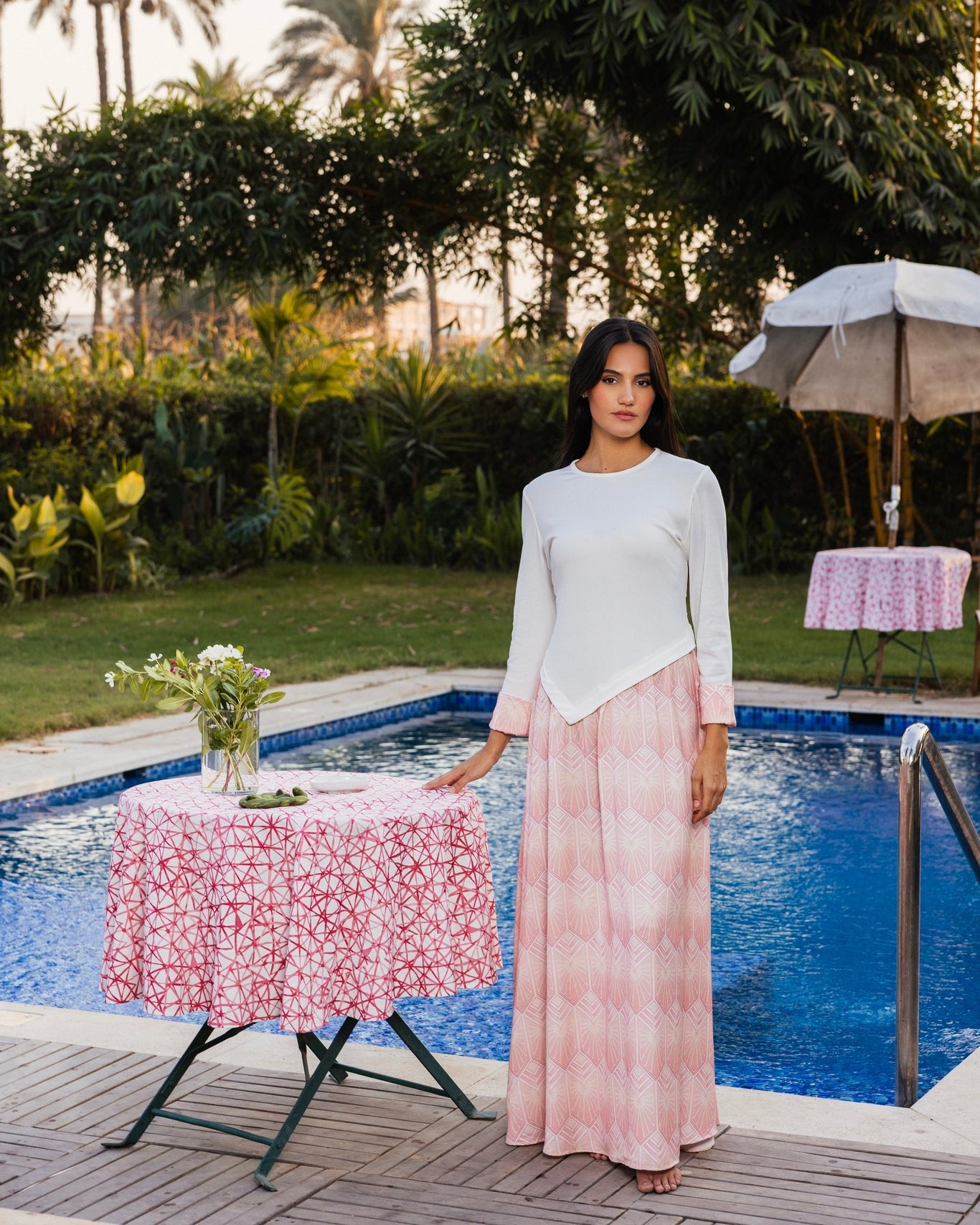 Solea Dress Rose - AB ESSENTIALS