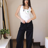 Soleil Linen Pants Black - AB ESSENTIALS