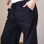 Soleil Linen Pants Black - AB ESSENTIALS