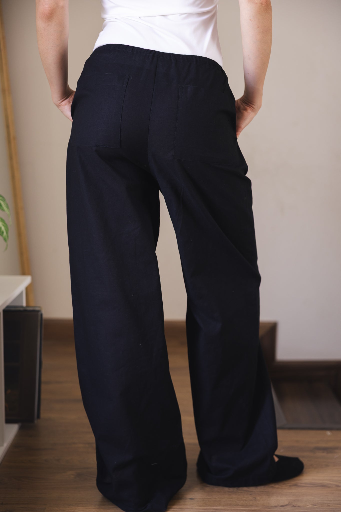 Soleil Linen Pants Black - AB ESSENTIALS