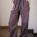 Soleil Linen Pants Brown - AB ESSENTIALS