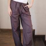 Soleil Linen Pants Brown - AB ESSENTIALS