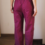 Soleil Linen Pants Burgundy - AB ESSENTIALS