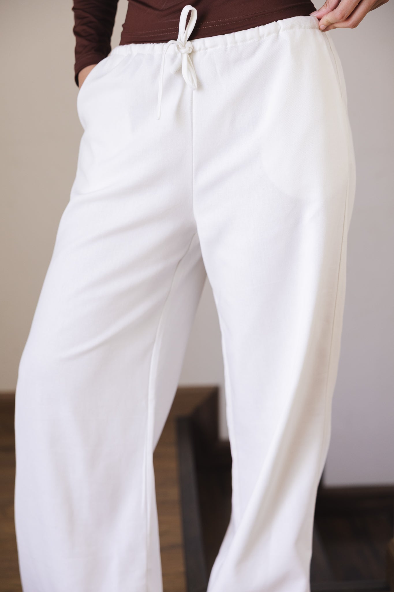 Soleil Linen Pants Off White - AB ESSENTIALS